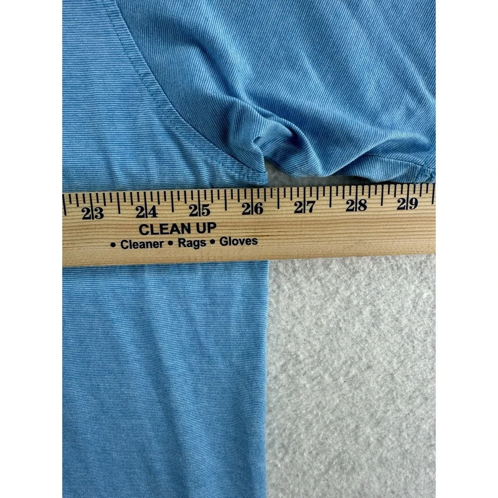 Peter Millar Mens Polo Shirt Size XXL Light Blue 100% Cotton Shadow‎ Wood Logo